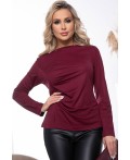 Лонгслив Женевьева (винный) Б7633