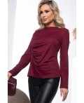 Лонгслив Женевьева (винный) Б7633