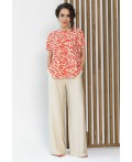 Костюм Яркие планы (бежево-красный) К13591-30М