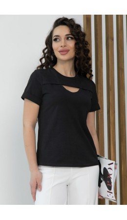 Футболка Дорис (черная) Б13352-50М