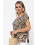 Блуза Покоряя сердца (зебра) Б13539-1М