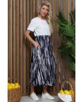 Юбка бохо (синяя) Ю13379-10М