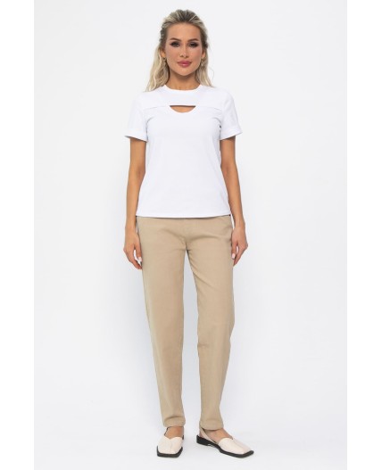 Футболка Дорис (белая) Б13353-50М