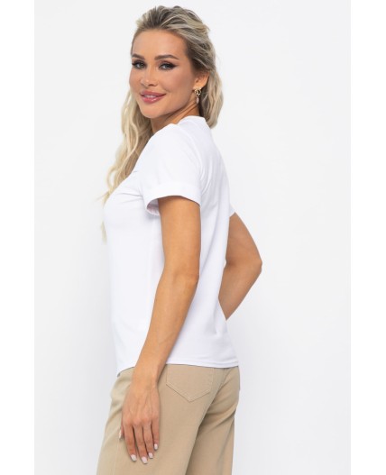 Футболка Дорис (белая) Б13353-50М