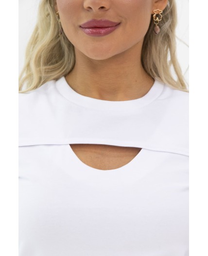 Футболка Дорис (белая) Б13353-50М