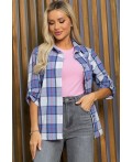 Рубашка Аланта (серо-голубая) Б13398-18М