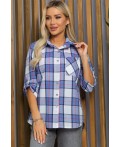 Рубашка Аланта (серо-голубая) Б13398-18М
