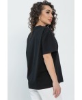 Футболка Аника (черная/коты) Б13494-20М
