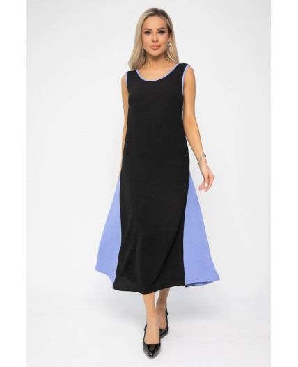 Сарафан Новый сезон (черно-голубой) П13629-10М