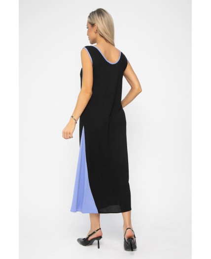 Сарафан Новый сезон (черно-голубой) П13629-10М