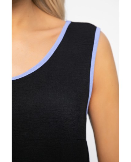 Сарафан Новый сезон (черно-голубой) П13629-10М