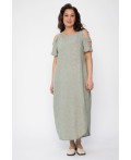 Платье В отпуск (зеленый меланж) П13708-8М