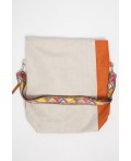 Сумка-торба Комби (оранжево-молочная) СТ08