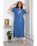 Платье Загадка (синее) П13704-8М