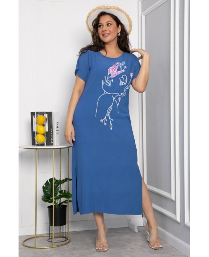 Платье Загадка (синее) П13704-8М