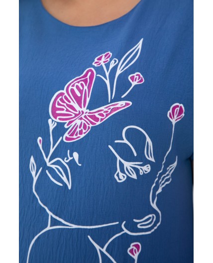 Платье Загадка (синее) П13704-8М