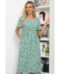 Платье Цветы лета (мятное) П13785-18М