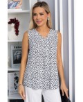 Блуза Данита (черно-белая) Б13778-16М