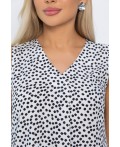 Блуза Данита (черно-белая) Б13778-16М