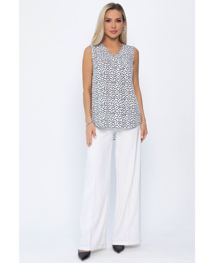 Блуза Данита (черно-белая) Б13778-16М