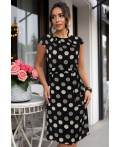 Платье Габриэль (черное/круги) П13953-10М