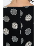 Платье Габриэль (черное/круги) П13953-10М