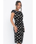 Платье Габриэль (черное/круги) П13953-10М