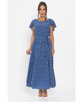 Платье Жара (синее/горох) П13968-16М
