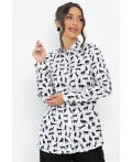 Рубашка Надель (белая/кошки) Б13844-16М