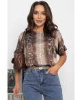 Блуза Морган (коричневая) Б14031-16М