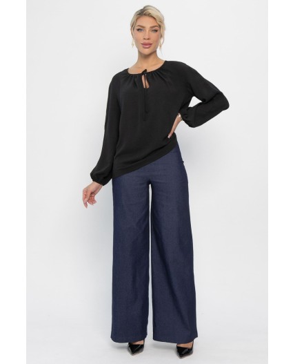 Блуза Шарм (черная) Б13848-10М