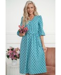 Платье Розетта (бирюзовое) П14114-45М