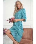 Платье Розетта (бирюзовое) П14114-45М
