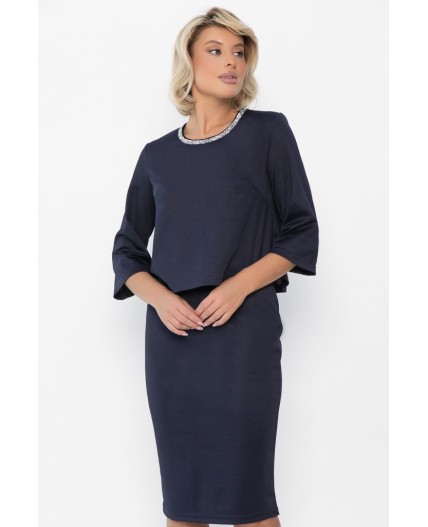 Костюм Леди люкс (синий) К14047-10М