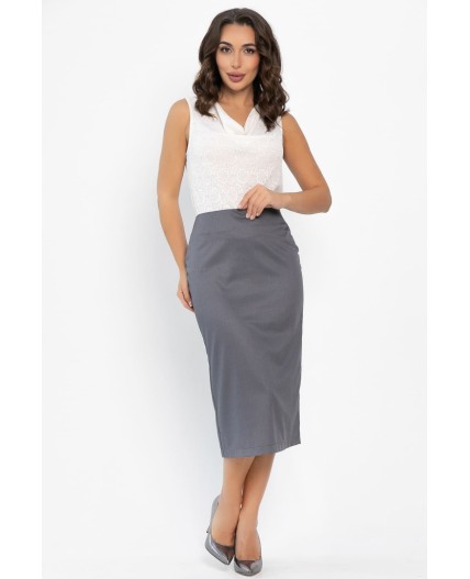 Юбка Эмма (темно-серая) Ю14166-25М