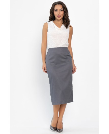 Юбка Эмма (темно-серая) Ю14166-25М