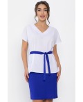 Костюм Лэдис (бело-синий) К14101-14М