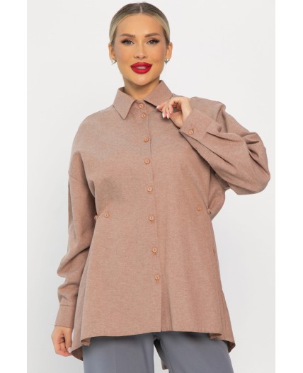 Рубашка Свободное падение (бежевая) Б14191-5М