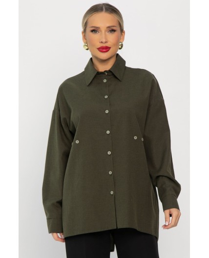 Рубашка Свободное падение (хаки) Б14192-5М