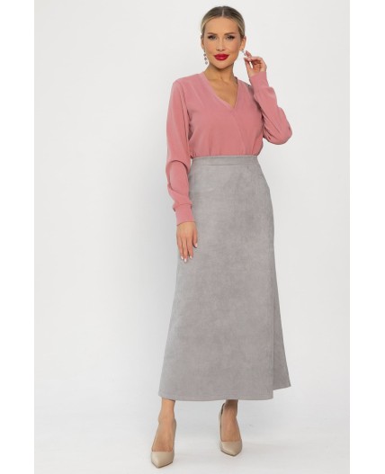 Юбка макси Алана (серая) Ю14255-6М