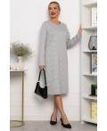 Платье трикотажное Лаурель (светло-серое) П14248-25М