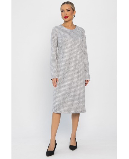 Платье трикотажное Лаурель (светло-серое) П14248-25М