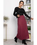 Юбка макси Алана (бордовая) Ю14254-6М