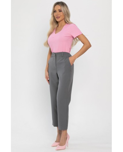 Брюки укороченные Энни (серые) Б14285-10М