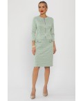 Платье Леди Мери НЬЮ (бежево-салатовое) П13667-19М