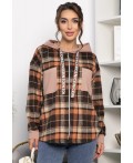 Рубашка Больше чем стиль НЬЮ (коричневая)  Б13907-50М