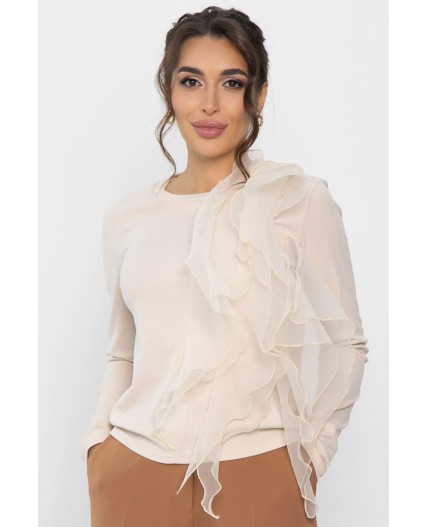 Блуза Риана (бежевая) Б14225-5М