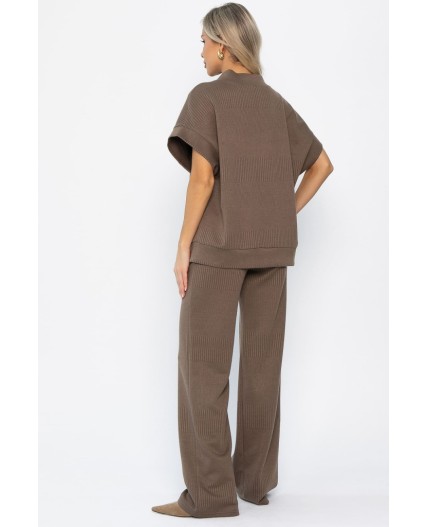 Костюм трикотажный Уютный шарм (коричневый) К14250-5М