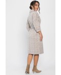 Платье трикотажное Никс (бежевый лео) П14279-4М