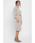 Платье трикотажное Никс (бежевый лео) П14279-4М